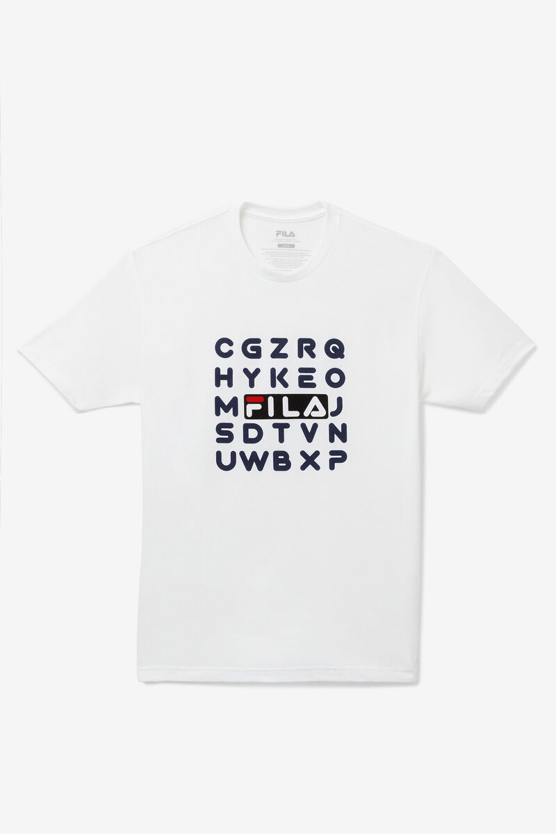 Fila Alphabet T-shirt Herr Vita | yxFgFM1ohT6