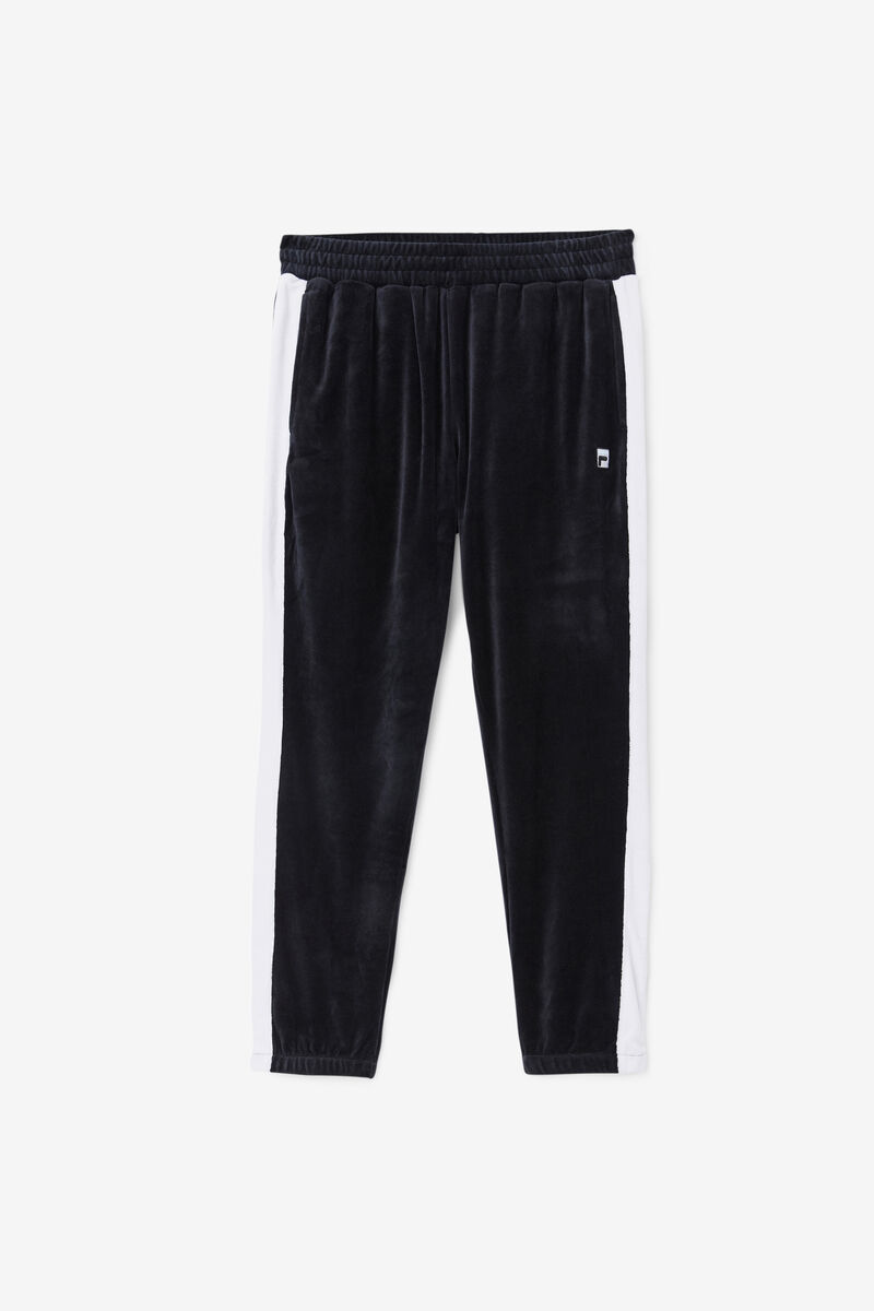 Fila Brice Velour Pant Byxor Herr Svarta Vita | j8AR6jcDIE3