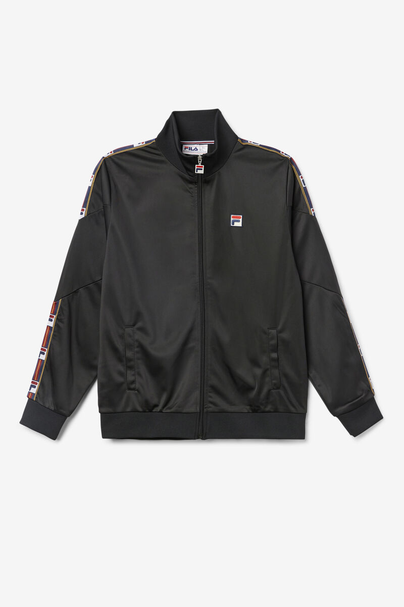 Fila Carson Track Jacket Träningsoverall Herr Svarta | eyUstX65GBm