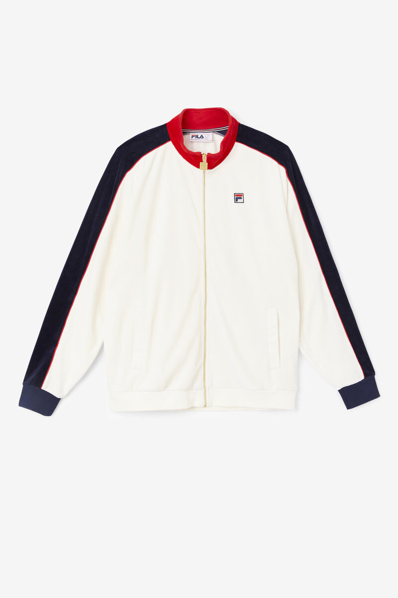 Fila Cima Velour Jacket Träningsoverall Herr Röda Marinblå | tlOWJ37t3BT