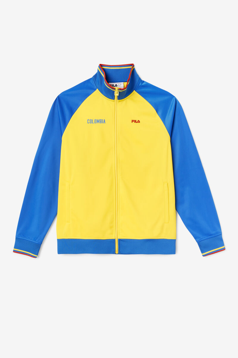 Fila Colombia Track Jacket Träningsoverall Herr Gula Blå Röda | lvGLn5yC2pI