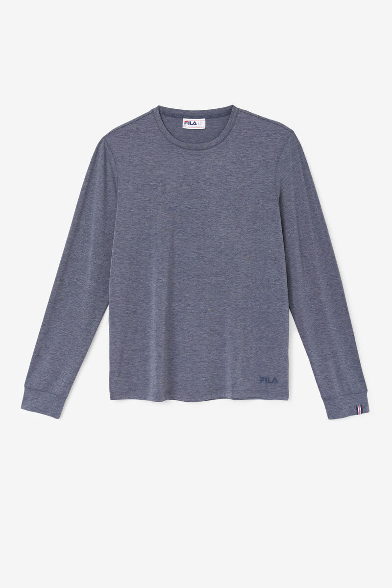 Fila Commuter Long Sleeve T-shirt Herr Lila | VZSLGhoUCLs