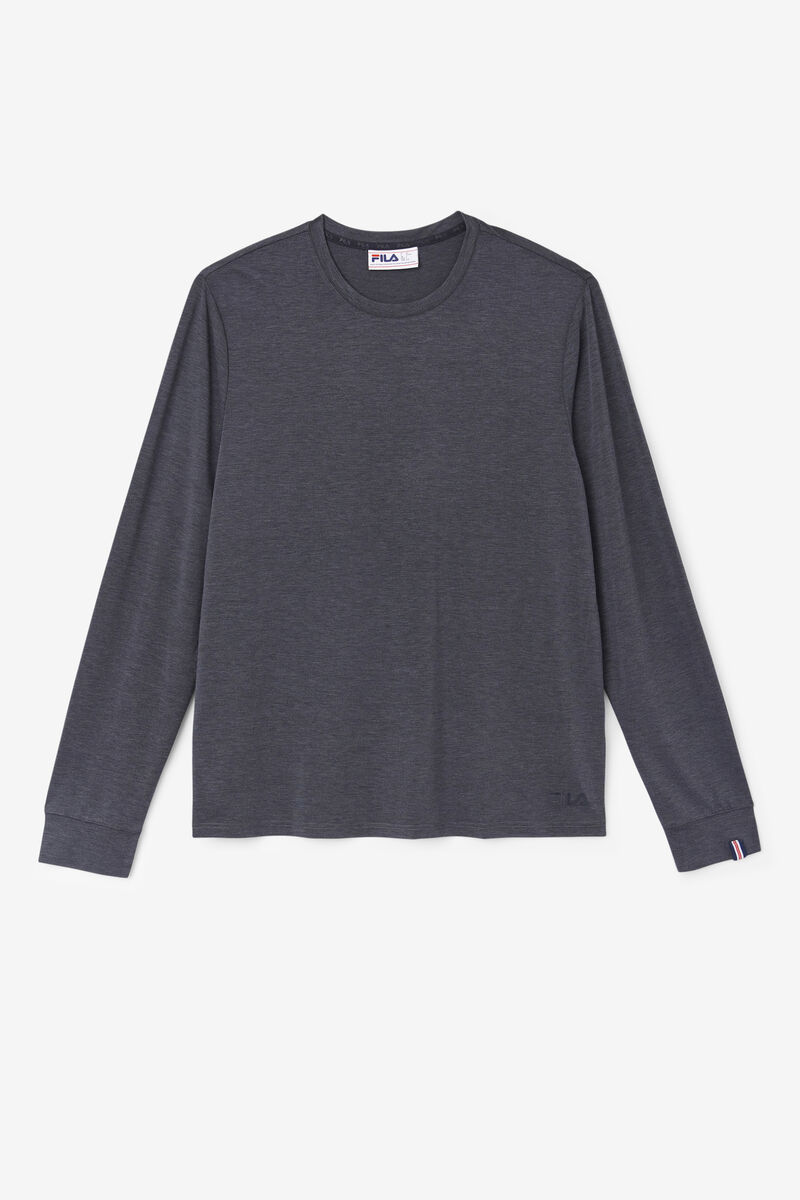 Fila Commuter Long Sleeve T-shirt Herr Svarta | ILTKH1DhOym