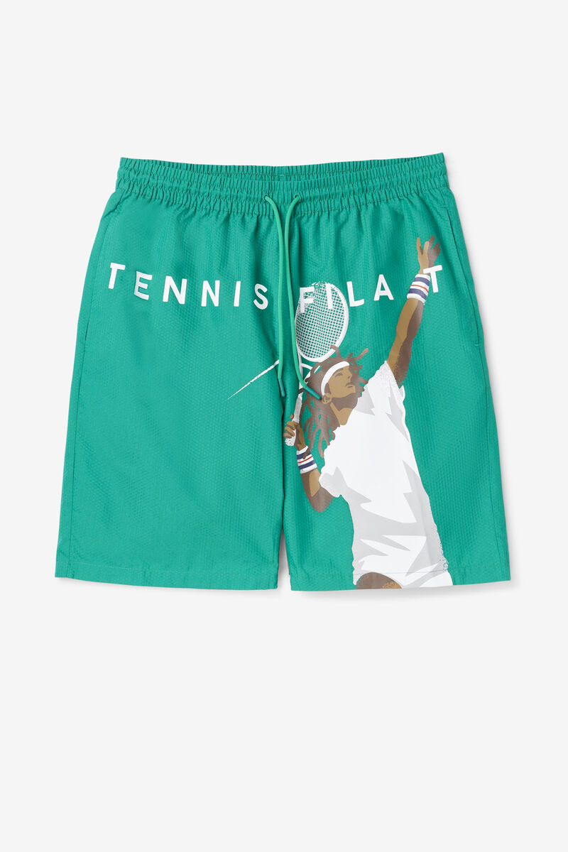 Fila Cook Seersucker Kort Shorts Herr Gröna | AQqzoz2oAwr