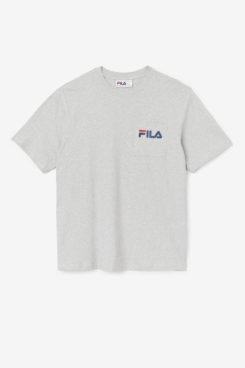 Fila Curtis Pocket T-shirt Herr Ljusgrå | 93fIDjtG1fJ