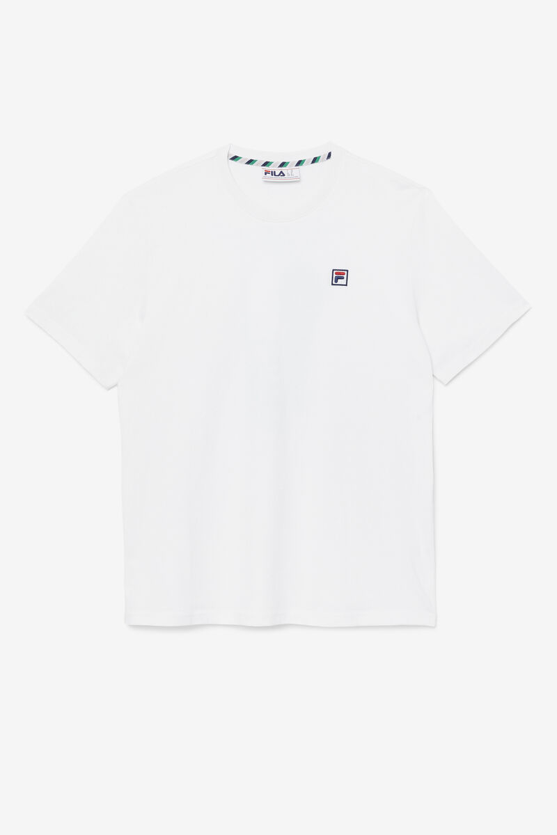 Fila Edgecumbe Kort Sleeve T-shirt Herr Vita Gröna | kfIZFzjdmbW