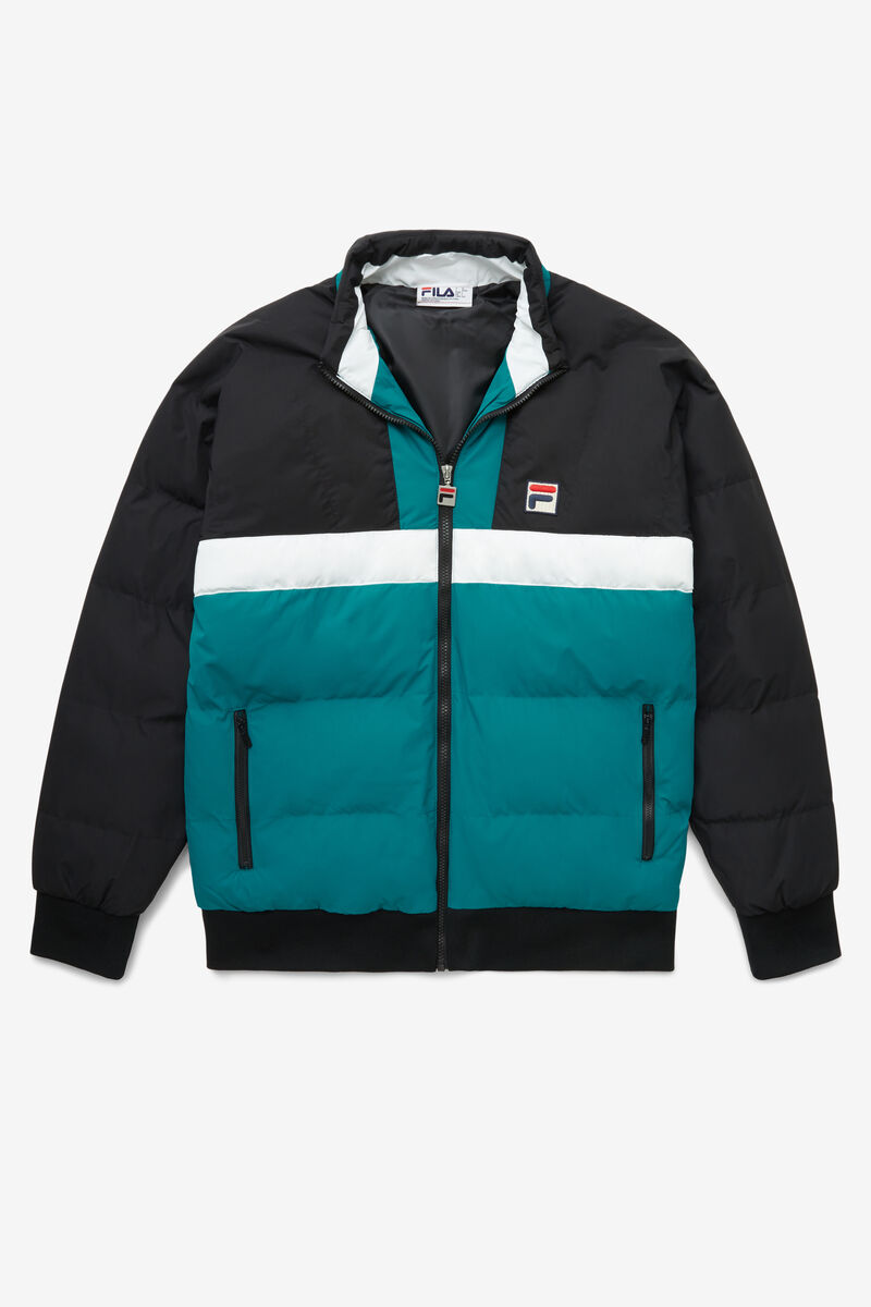 Fila Fausto Ski Jacket Jacka Herr Svarta Blå Vita | NZQVJ11rLex