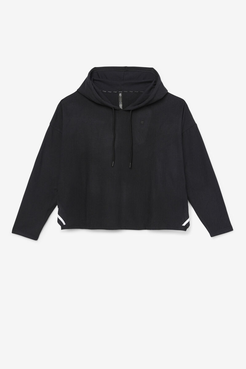 Fila Fi-lux Cropped Hoodie Hoodie Dam Svarta | U8RmhFo5rUK