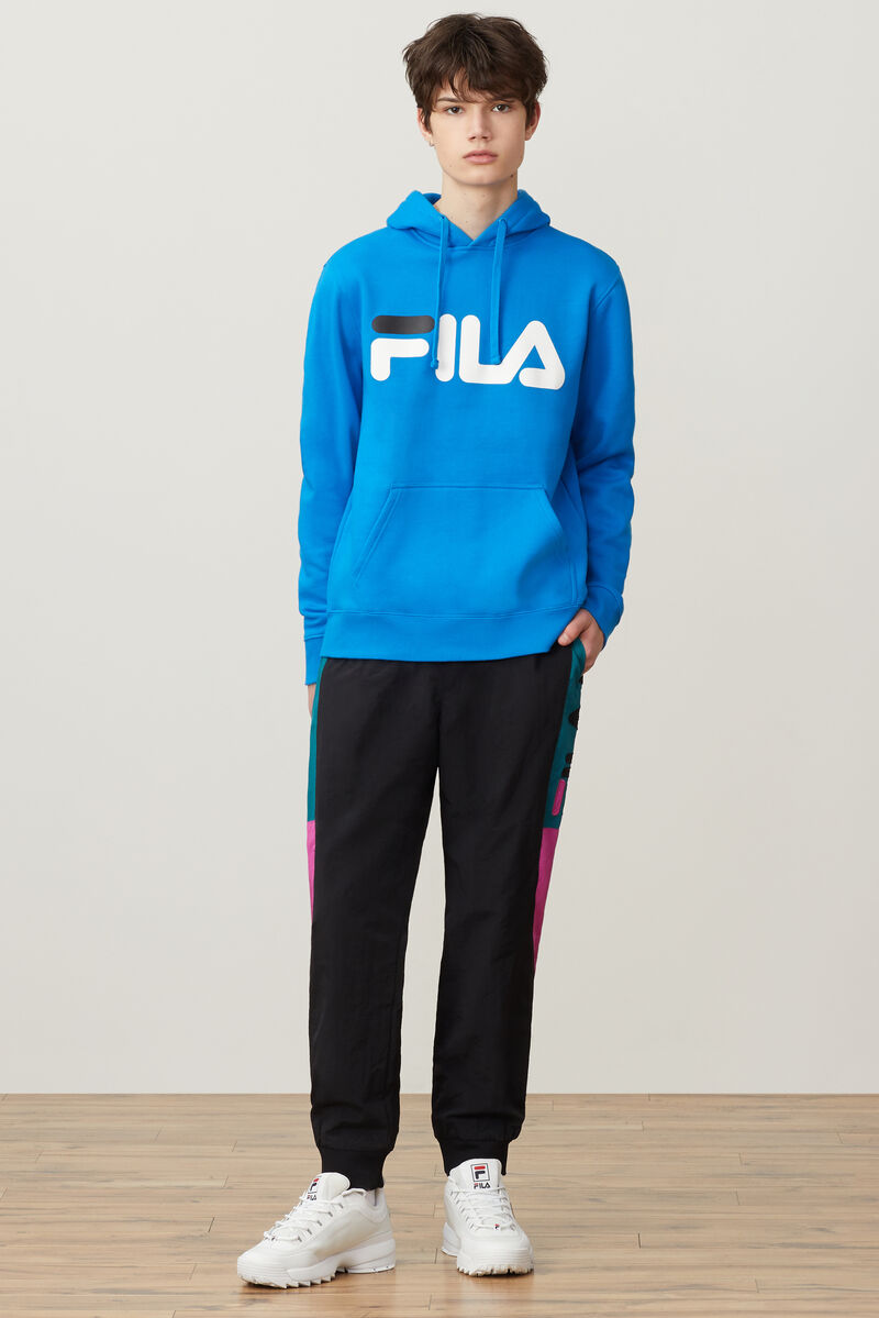 Fila Flori Hoodie Hoodie Herr Blå Ljusturkos Vita Svarta | YlpXP6Jikpg