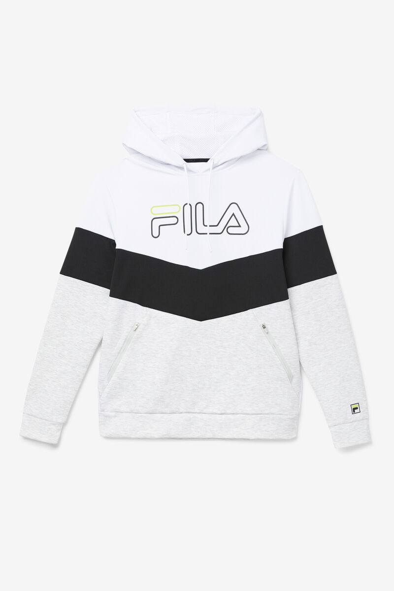 Fila Gerado Tech Hoodie Hoodie Herr Vita Ljusgrå Ljusgröna | wqvpDxrYO1F