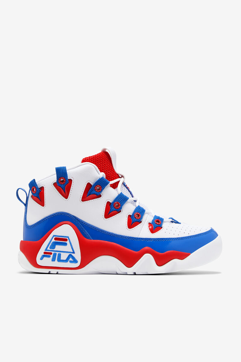 Fila Grant Hill 1 Basketball Shoes | Fila Sneakers Herr Vita Röda Blå | TZNu4HB9y2R