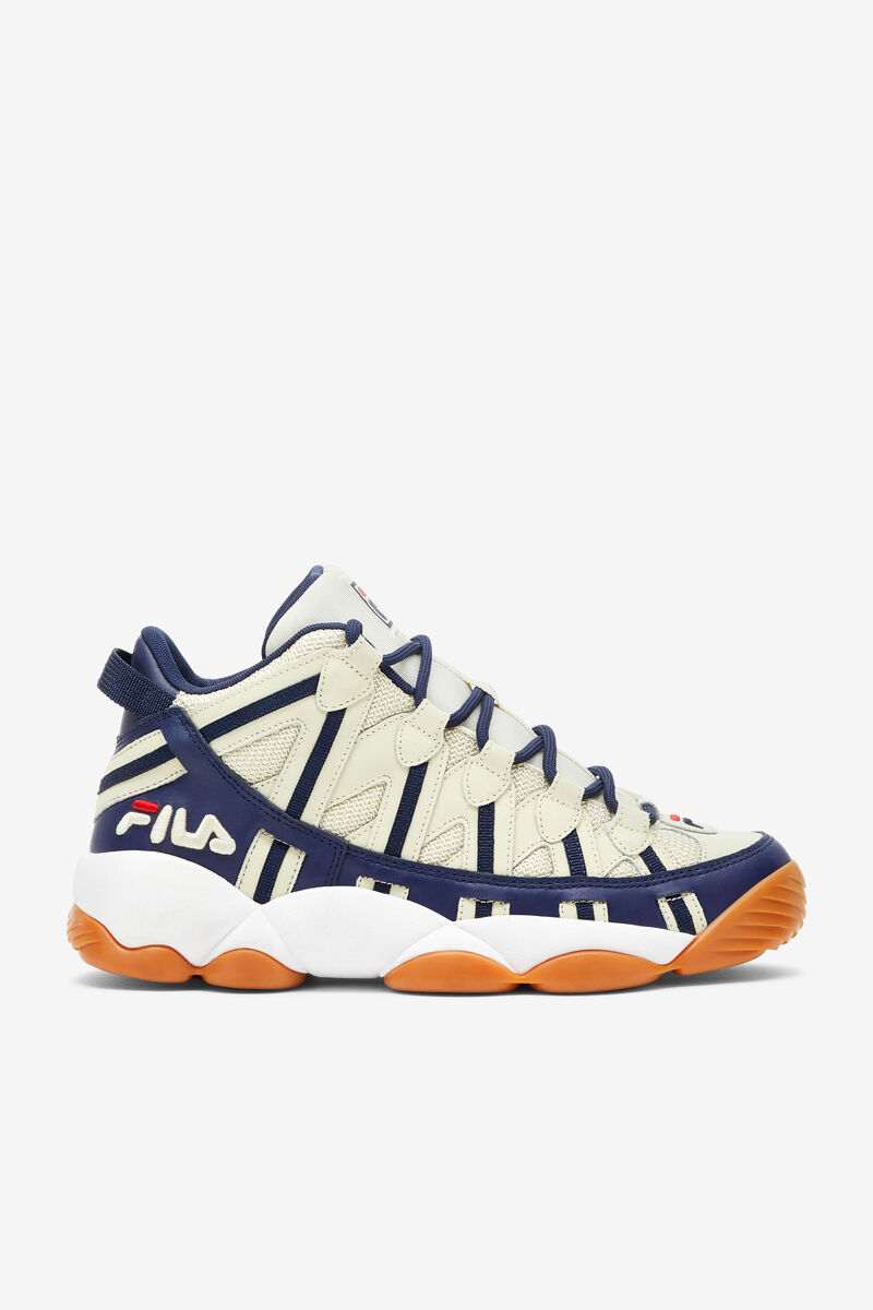 Fila Jerry Stackhouse Spaghetti Shoes | Fila Sneakers Herr Grädde Vita Marinblå | ryAKRQcueMx