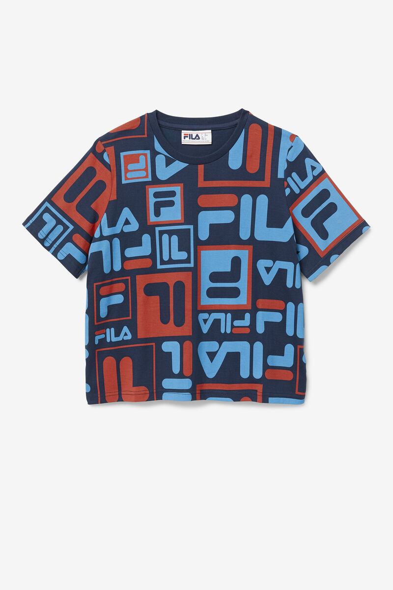 Fila Josephine T-shirt Dam Marinblå Blå Röda | Nb3TrSsmtHB