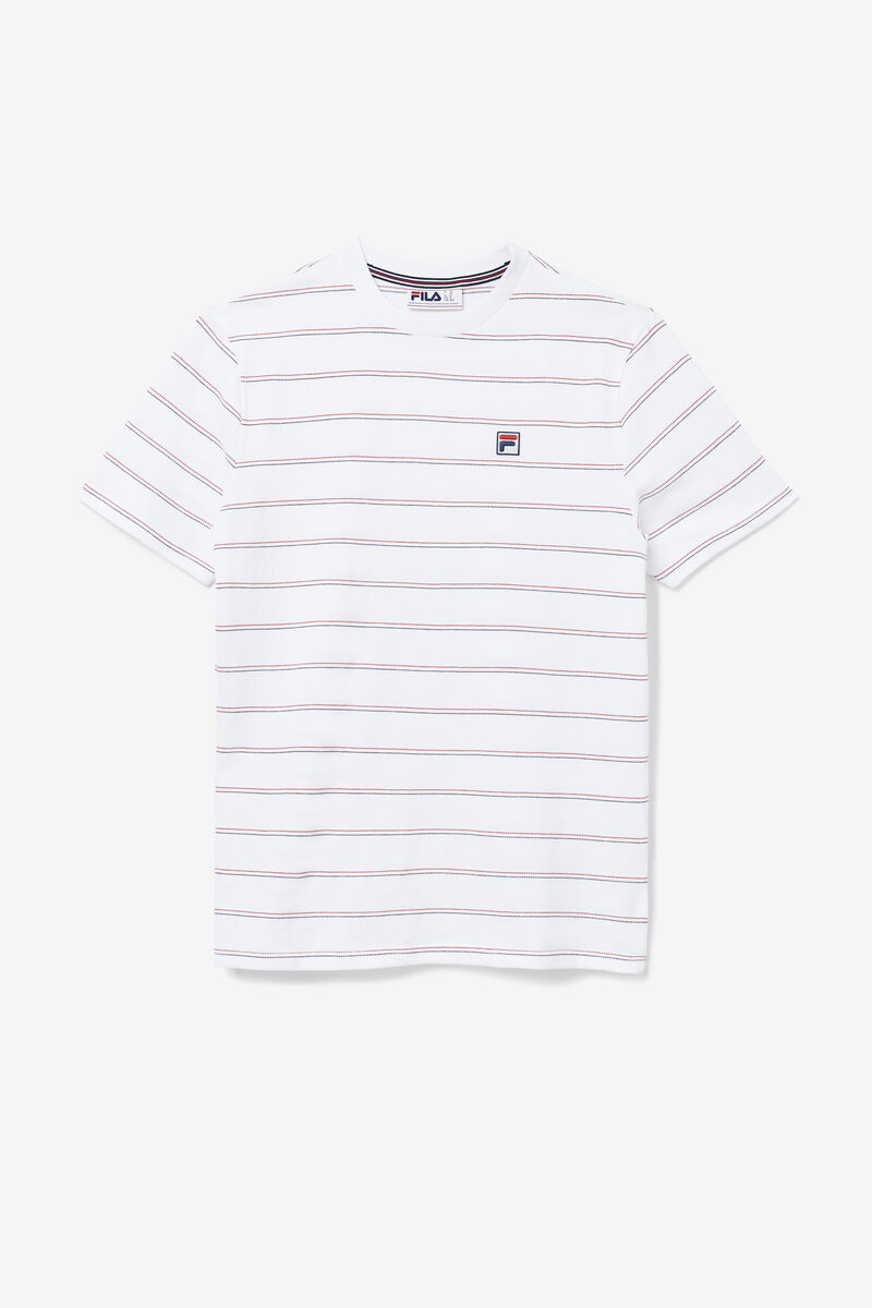 Fila Leon T-shirt Herr Vita Röda Marinblå | fyWf2fFRVhf