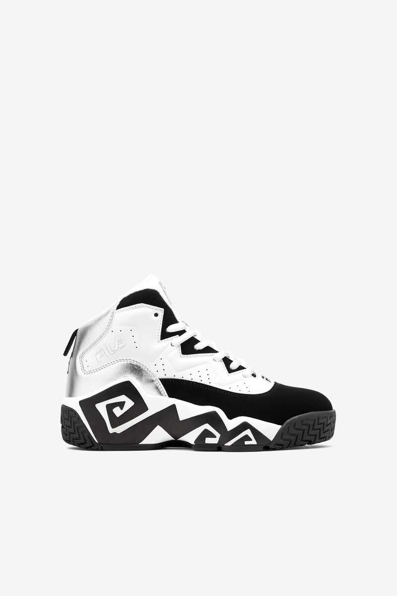 Fila Little Mb Basketskor Barn Vita Metal Silver Svarta | 14paJgao5xm