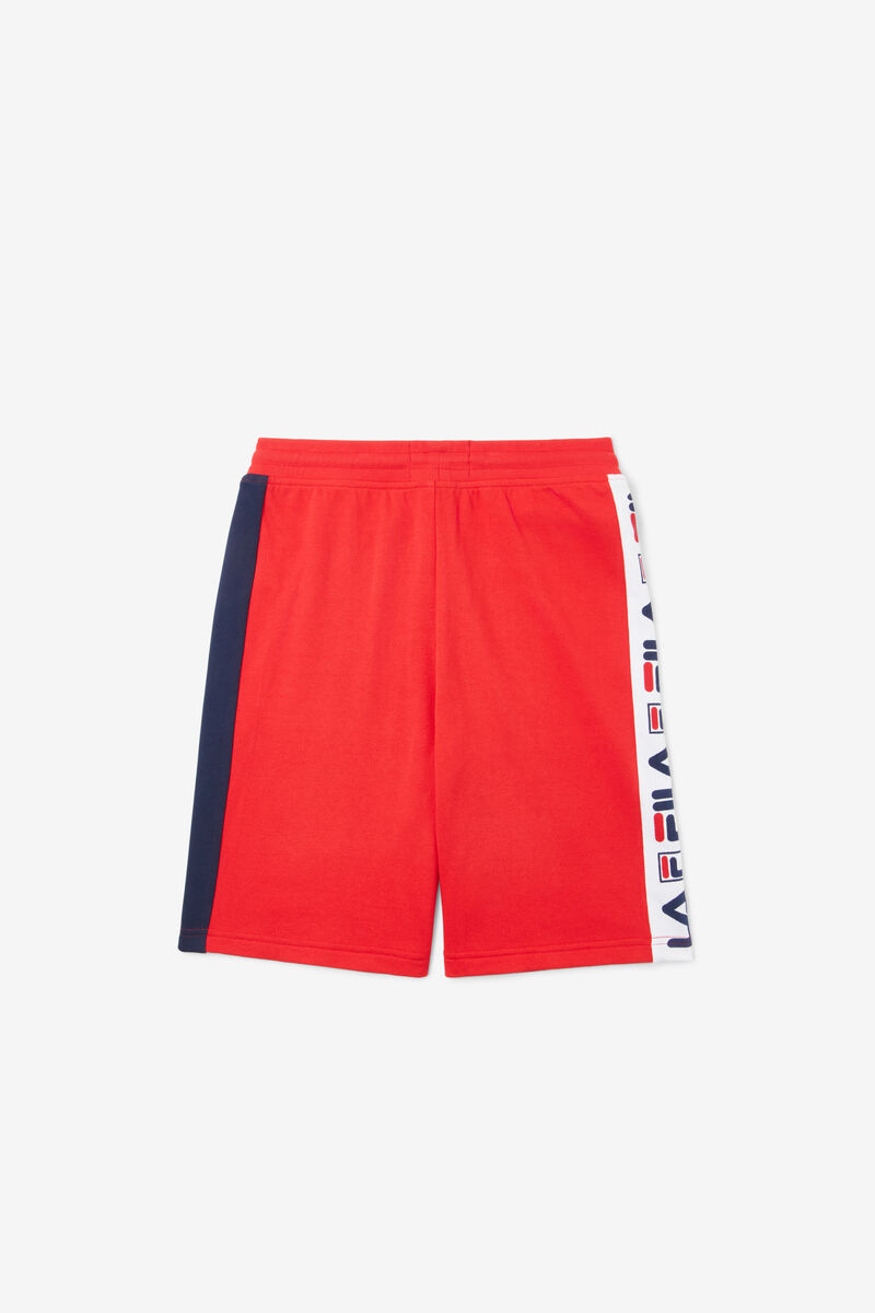 Fila Logo Kort Shorts Barn Röda | fQRP1q5rkru