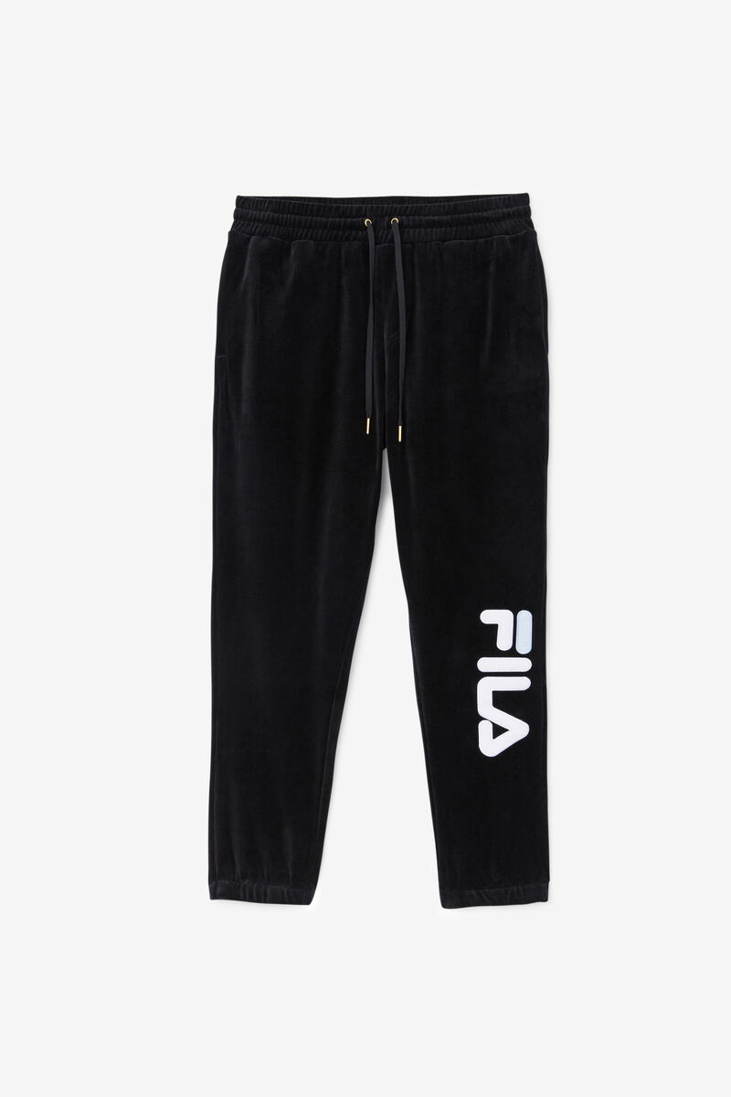 Fila Mansur Velour Pant Byxor Herr Svarta Vita | mrHq19ZIATz