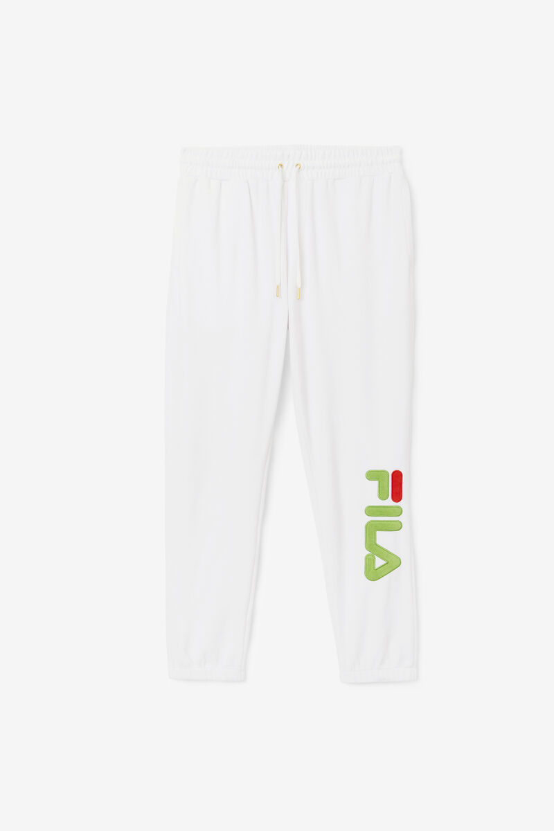 Fila Mansur Velour Pant Träningsoverall Herr Vita Gröna Röda | WeFfOSC8ReV