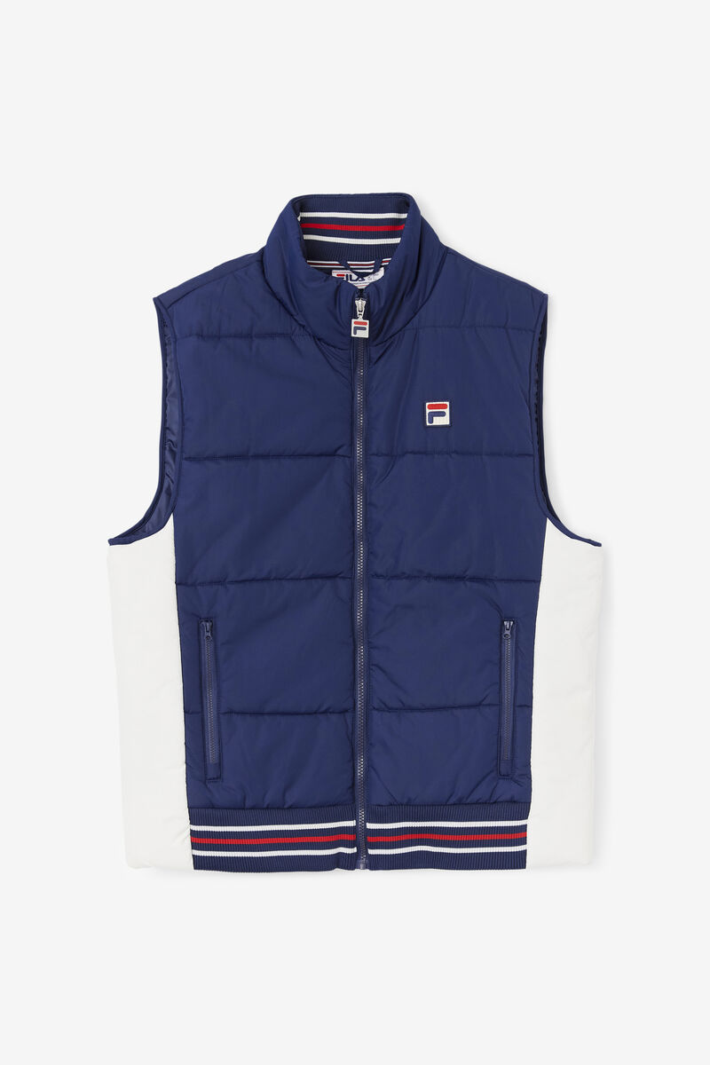 Fila Matias Vest Casual Kappor Herr Marinblå | Vt5RxpiuDDl