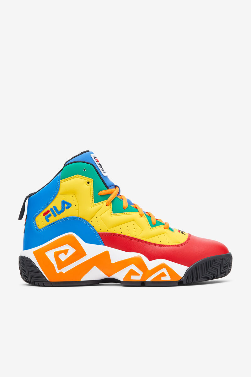 Fila Mb Basketball Shoes | Fila Sneakers Herr Röda Kungsblått Blå Citron | 8EYkUqM4p88