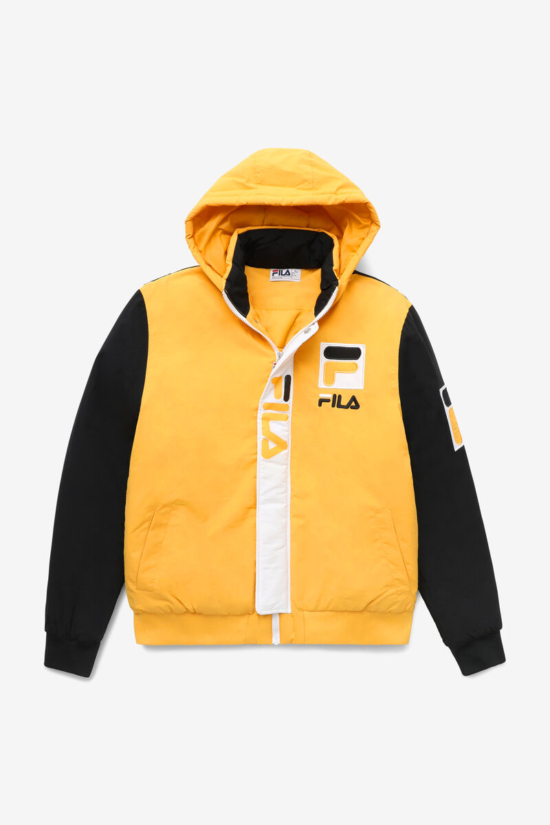 Fila P1 Fila Tech Jacket Jacka Herr Gula Svarta Vita | guDZdBB3KFG