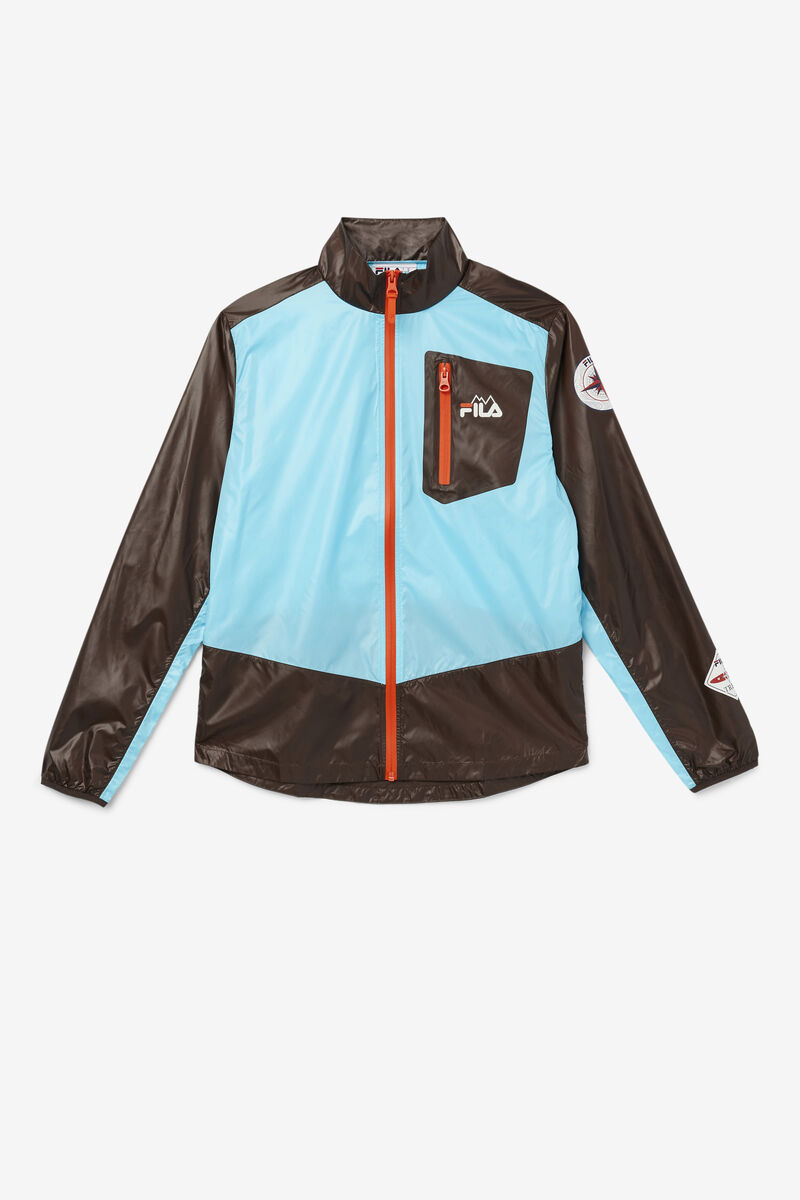 Fila Pinnacle Jacket Jacka Herr Blå Orange | QJJ6My5gbU9