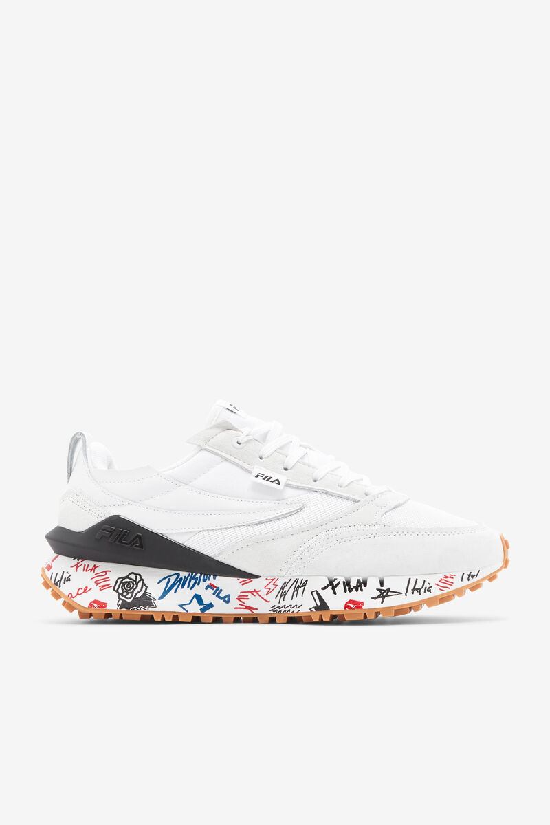 Fila Renno N-generation Scribbles Graffiti Shoes | Fila Sneakers Herr Vita Svarta Olika Färger | LDCdGELKj6G