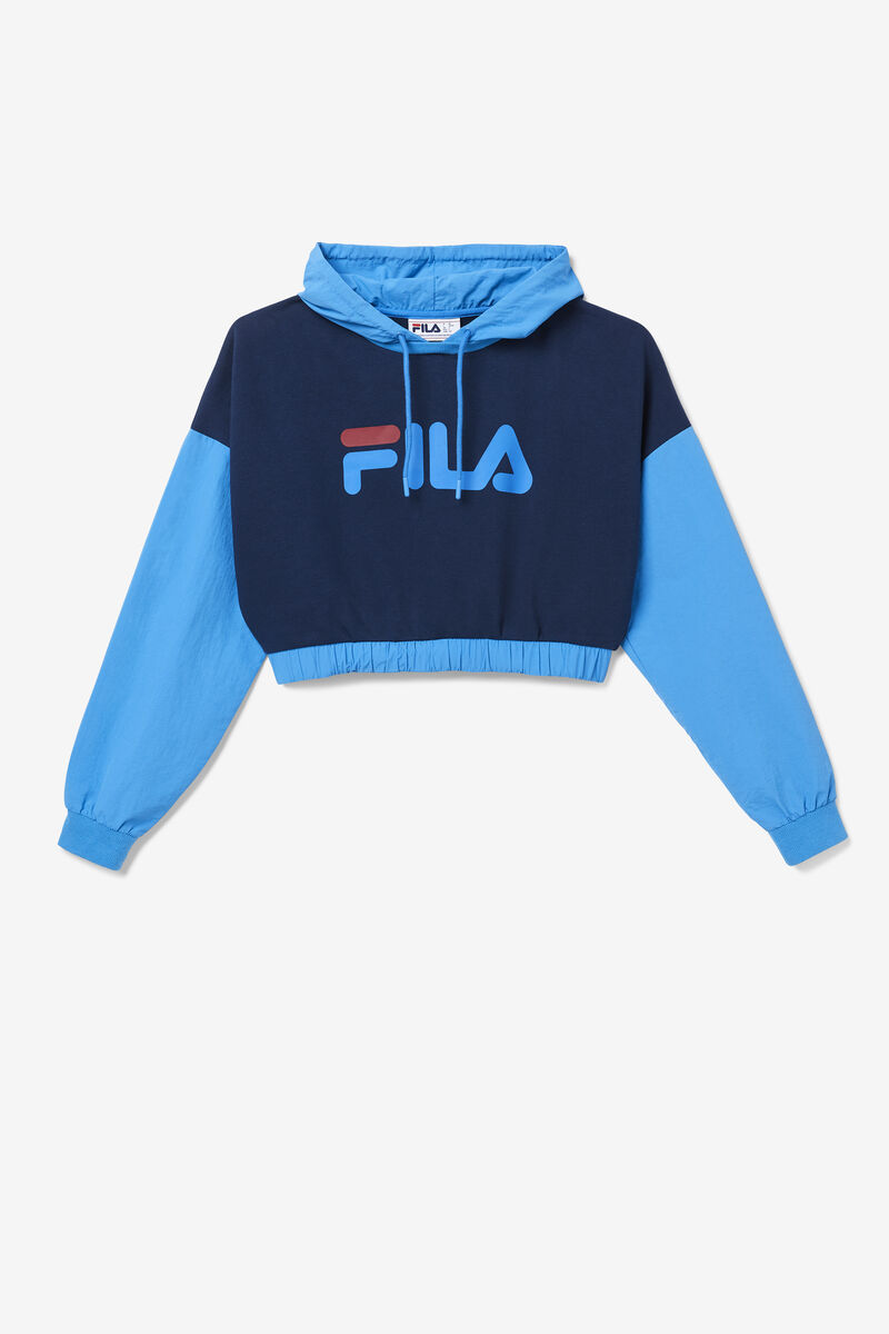 Fila Saachi Hoodie Hoodie Dam Blå Marinblå Röda | Py3e386OA6C