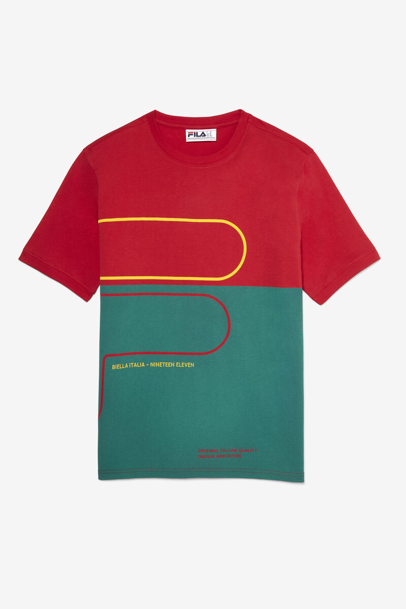 Fila Salza T-shirt Herr Röda | k3qFV9kpTH8