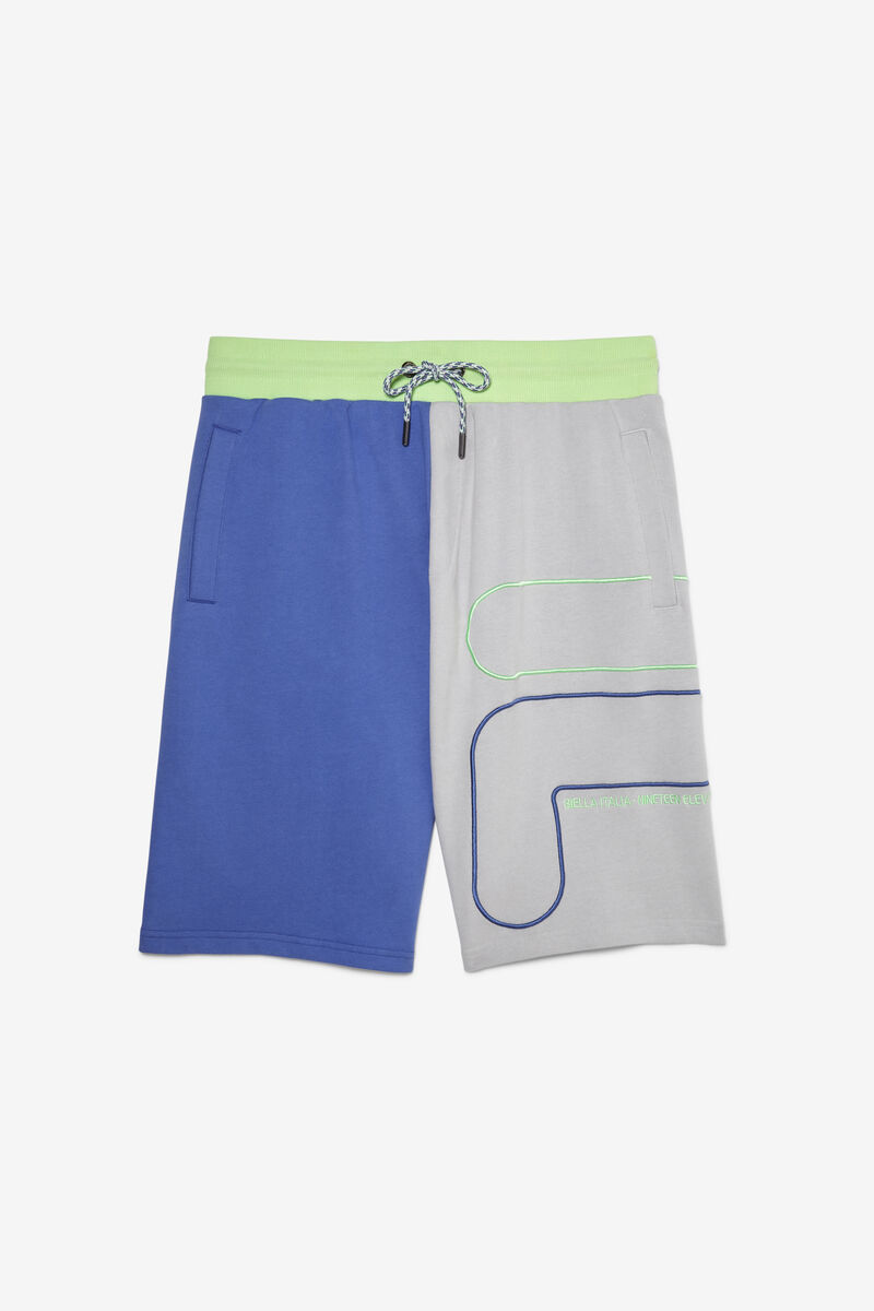 Fila Sami Kort Shorts Herr Grå Blå Gröna | iMVCl2ALCEe