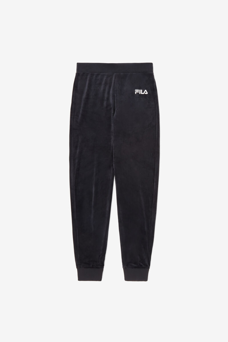 Fila Sara Velour Jogger Byxor Dam Svarta | Ju9mEh6jNBJ