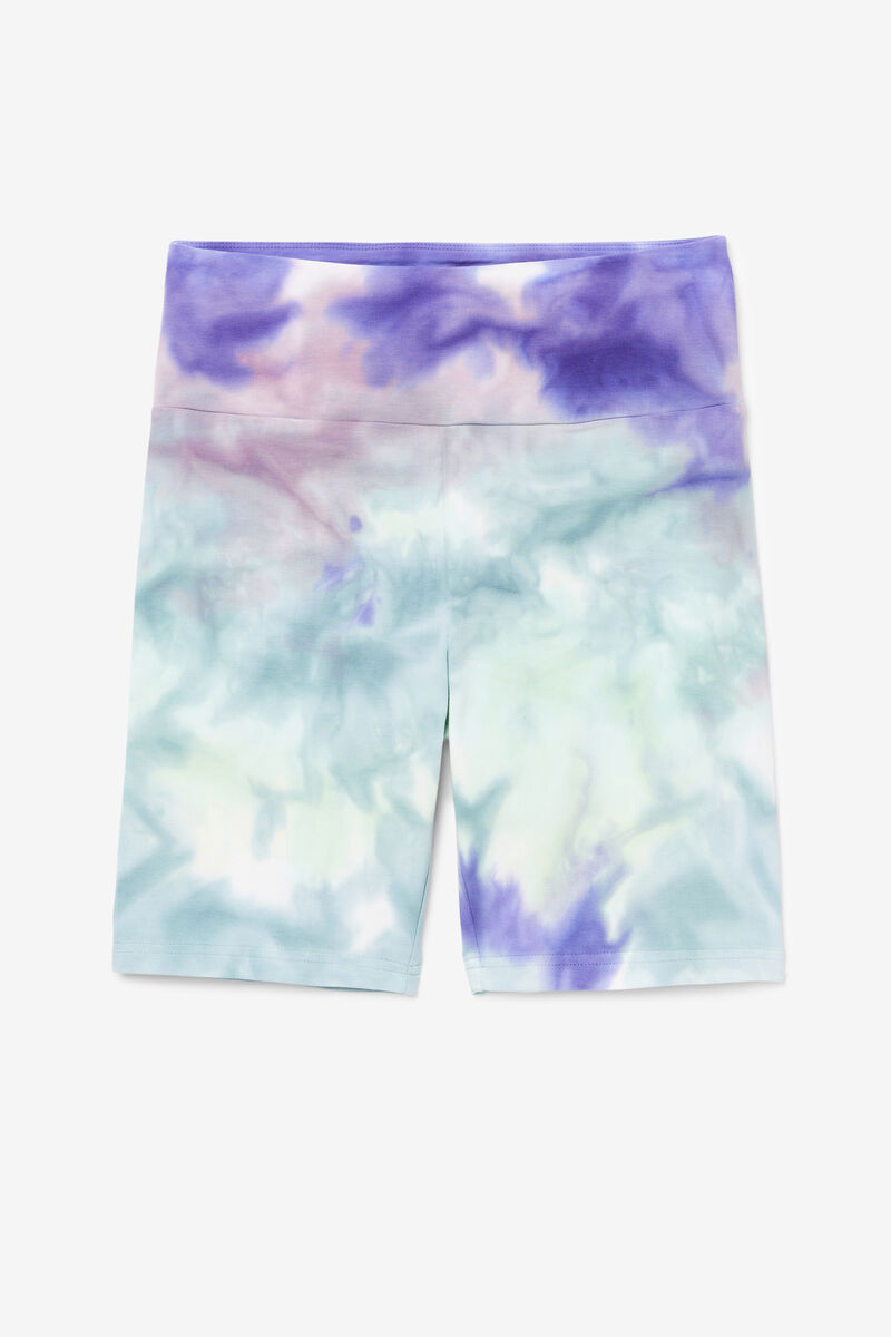 Fila Taima Tie Dye Bike Kort Shorts Dam Blå | 7XWZdSESs5B
