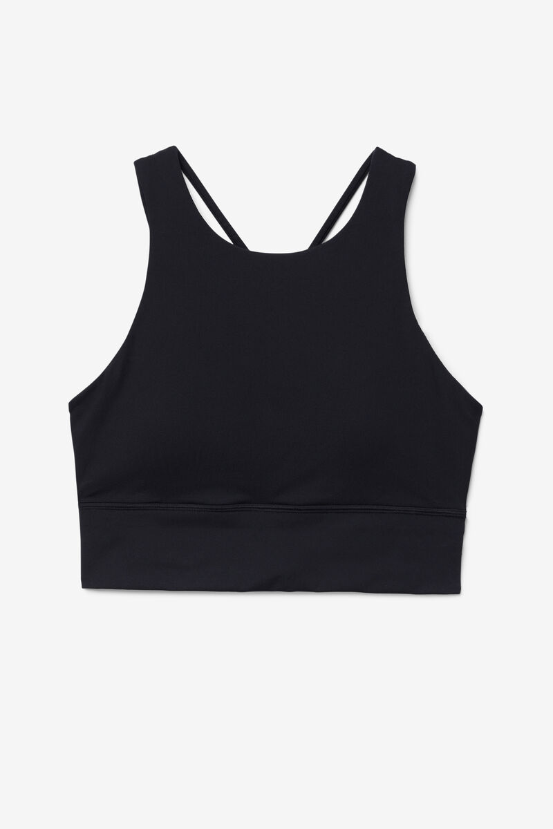 Fila Uplift High Neck Sports Bra Sport Bh Dam Svarta | HXlm1iqCzjR