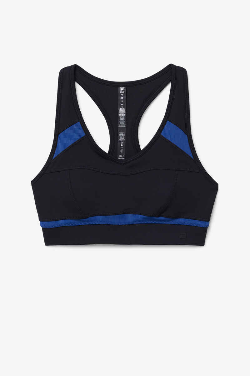 Fila Uplift Racerback Sports Bra Sport Bh Dam Svarta Marinblå | OvUexz6pWVh