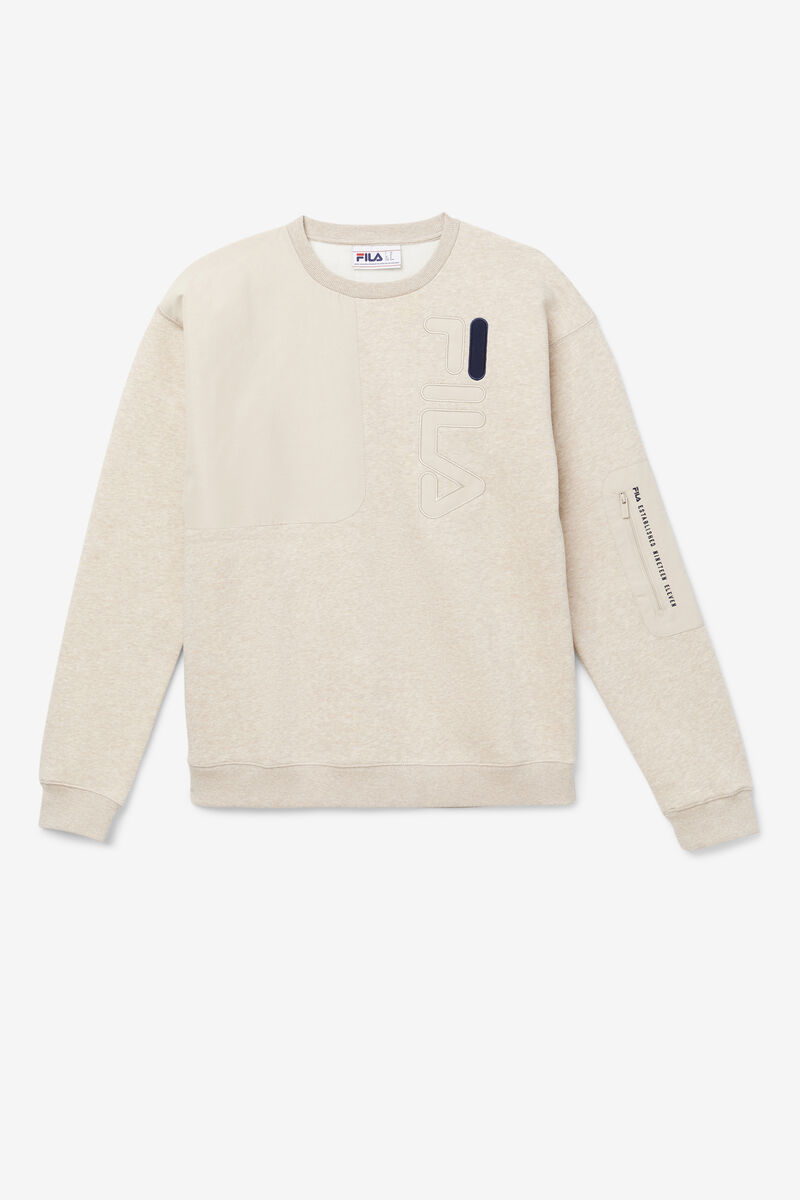 Fila Young Crew Tröjor Herr Ljusbruna Marinblå | PNES3OwPQHR