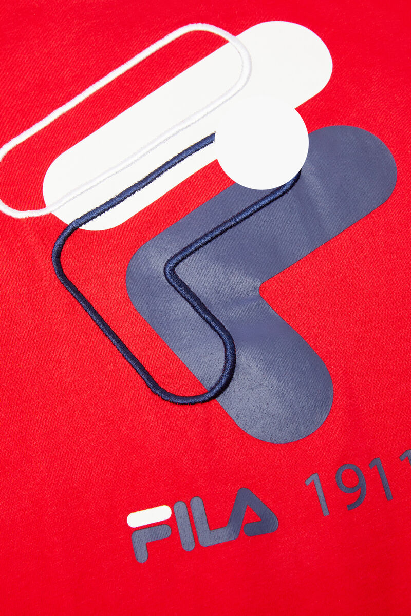 Fila 3d Logo T-shirt Barn Röda | av1CCrRN4NJ