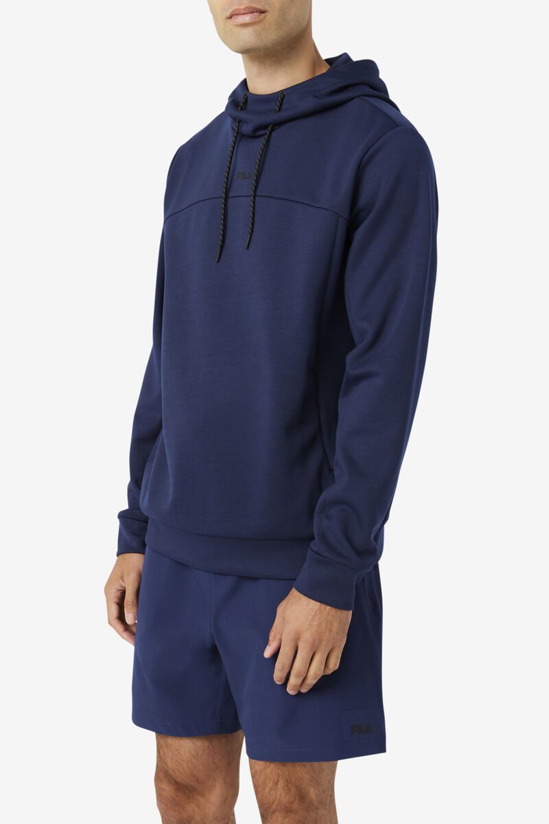 Fila Aadheen Hoodie Hoodie Herr Marinblå Svarta | RbGiwZ8VcN9