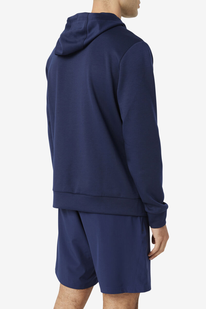 Fila Aadheen Hoodie Hoodie Herr Marinblå Svarta | RbGiwZ8VcN9