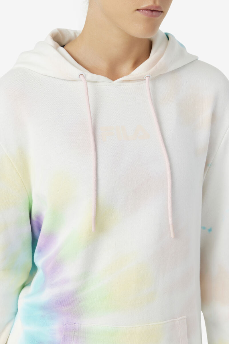 Fila Aerolynn Tie Dye Hoodie Hoodie Dam Grädde | cOu4dvaACZx