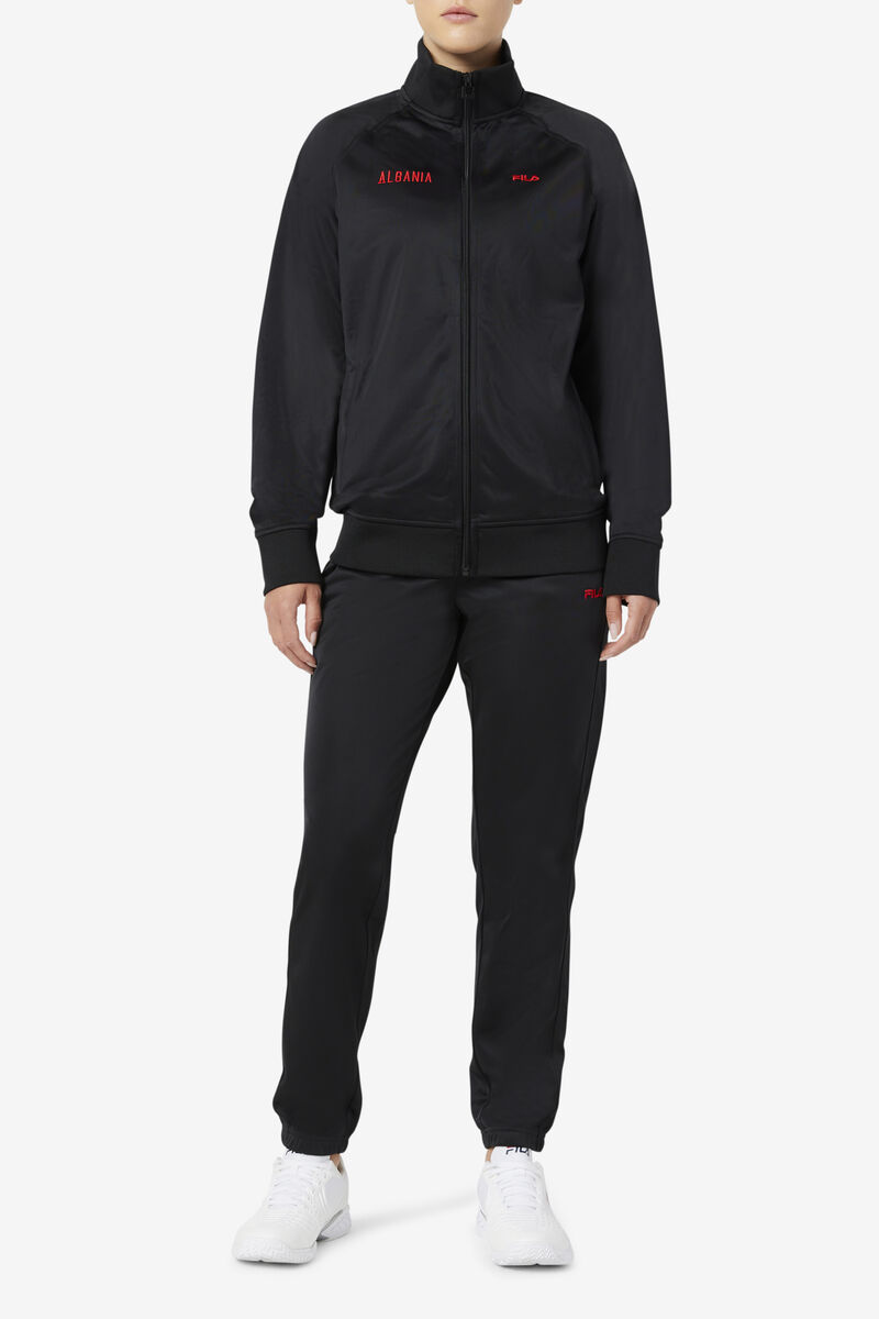 Fila Albania Track Pant Byxor Dam Svarta Röda | M43x5AiQTIf