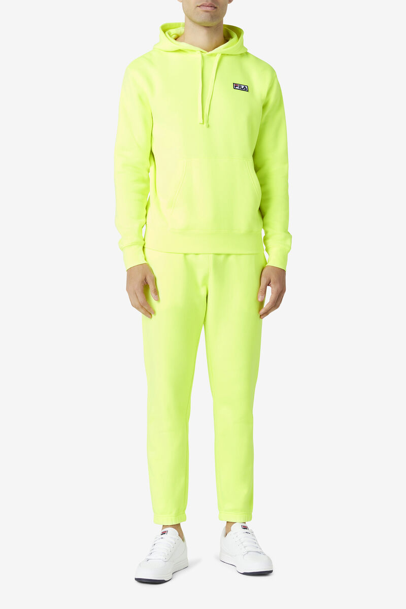 Fila Algot Hoodie Hoodie Herr Gula Svarta | BM6jFOTVxGk