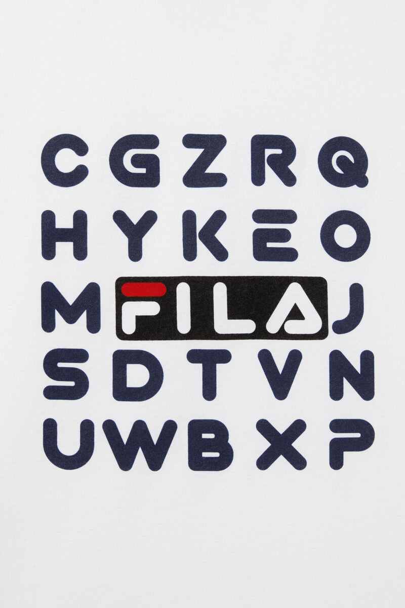 Fila Alphabet T-shirt Herr Vita | yxFgFM1ohT6