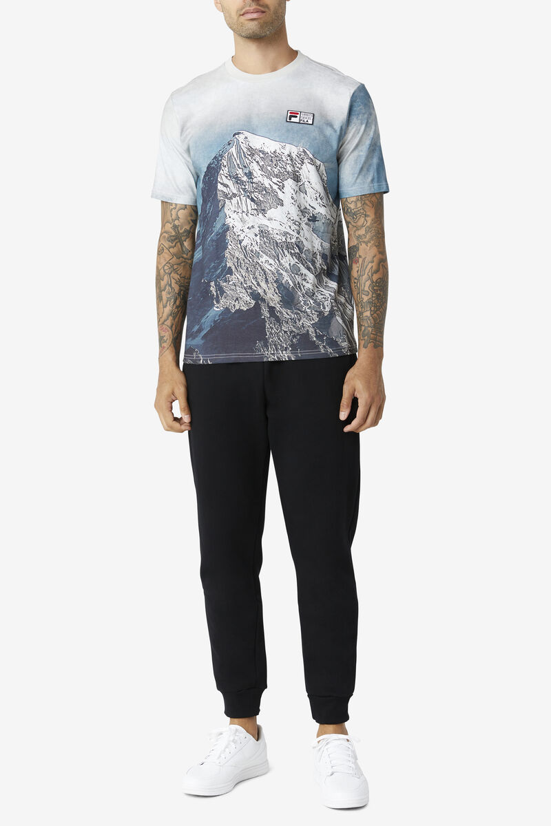 Fila Alps T-shirt Herr Vita Svarta | 6UZSwRn7Dsv