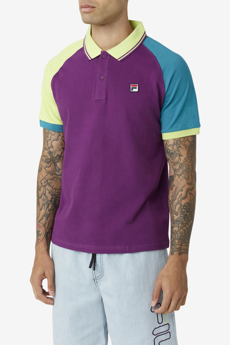 Fila Apollo Polo Polo Shirt Herr Lila Lila | ypraGNel12L