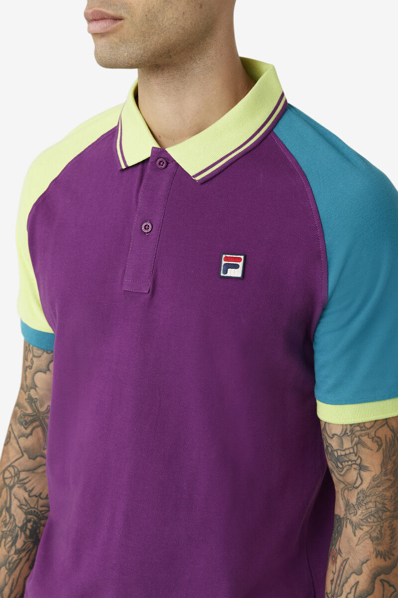 Fila Apollo Polo Polo Shirt Herr Lila Lila | ypraGNel12L