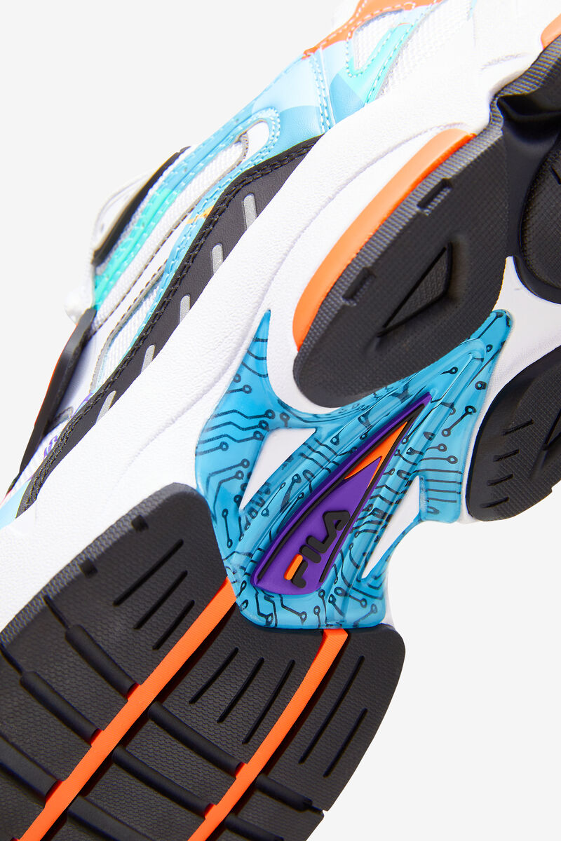 Fila Archive Rjv '90s Trend Dad Sneakers | Fila Sneakers Herr Vita Svarta Lila | 5Mpz7UDPafb