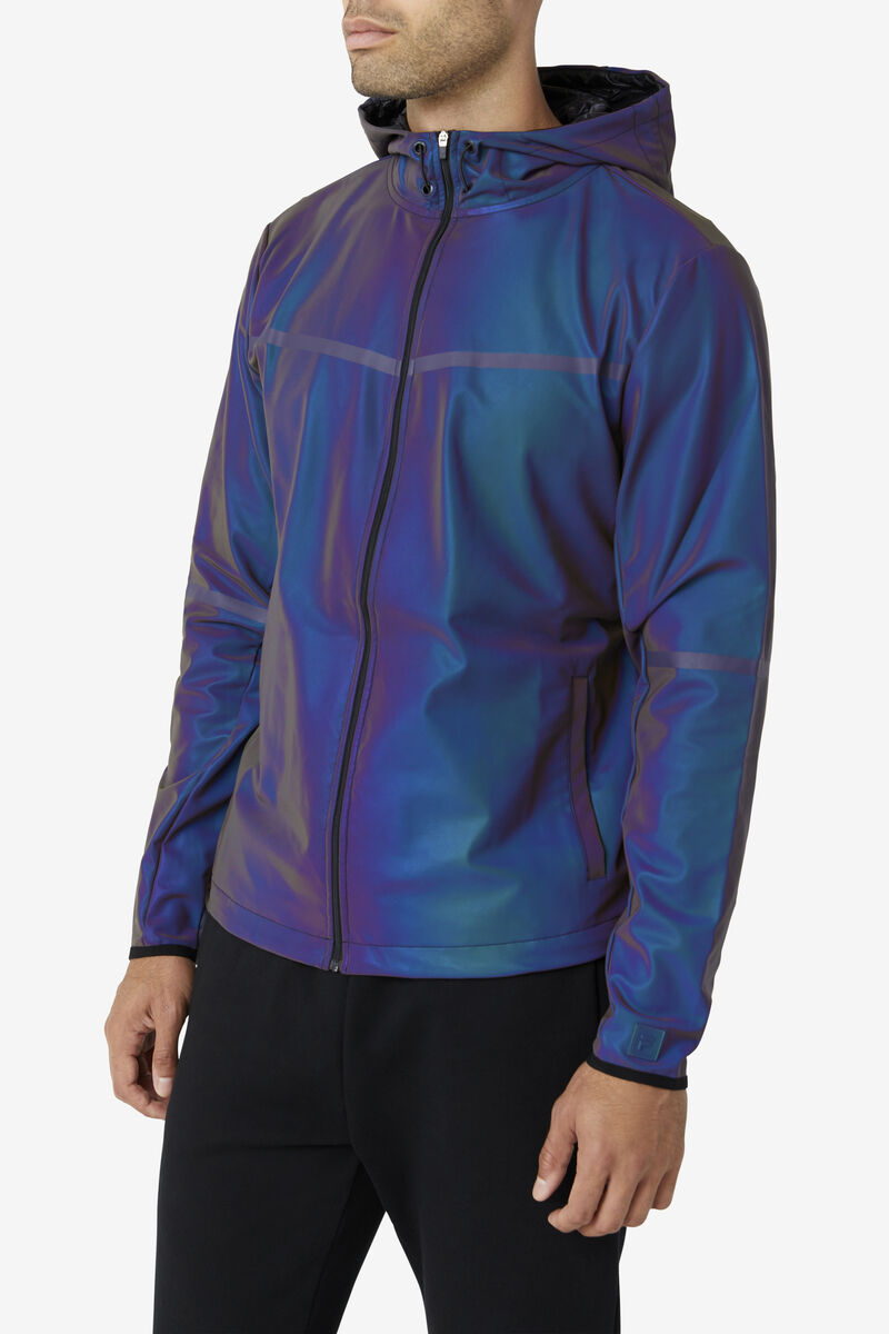 Fila Atticus Reflective Vind Jacket Jacka Herr Mörkblå | if4inR3ixb1