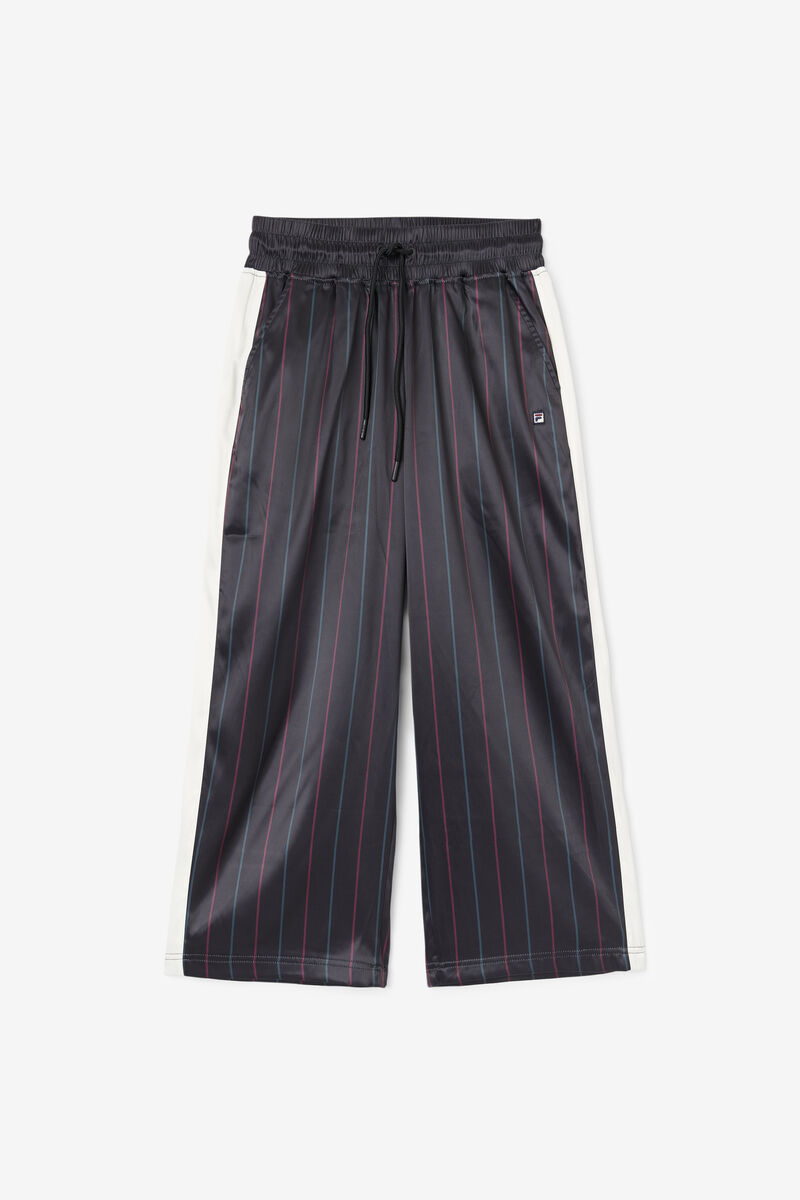 Fila Aviana Cropped Satin Pant Byxor Dam Svarta | QrTtk1MsaGi