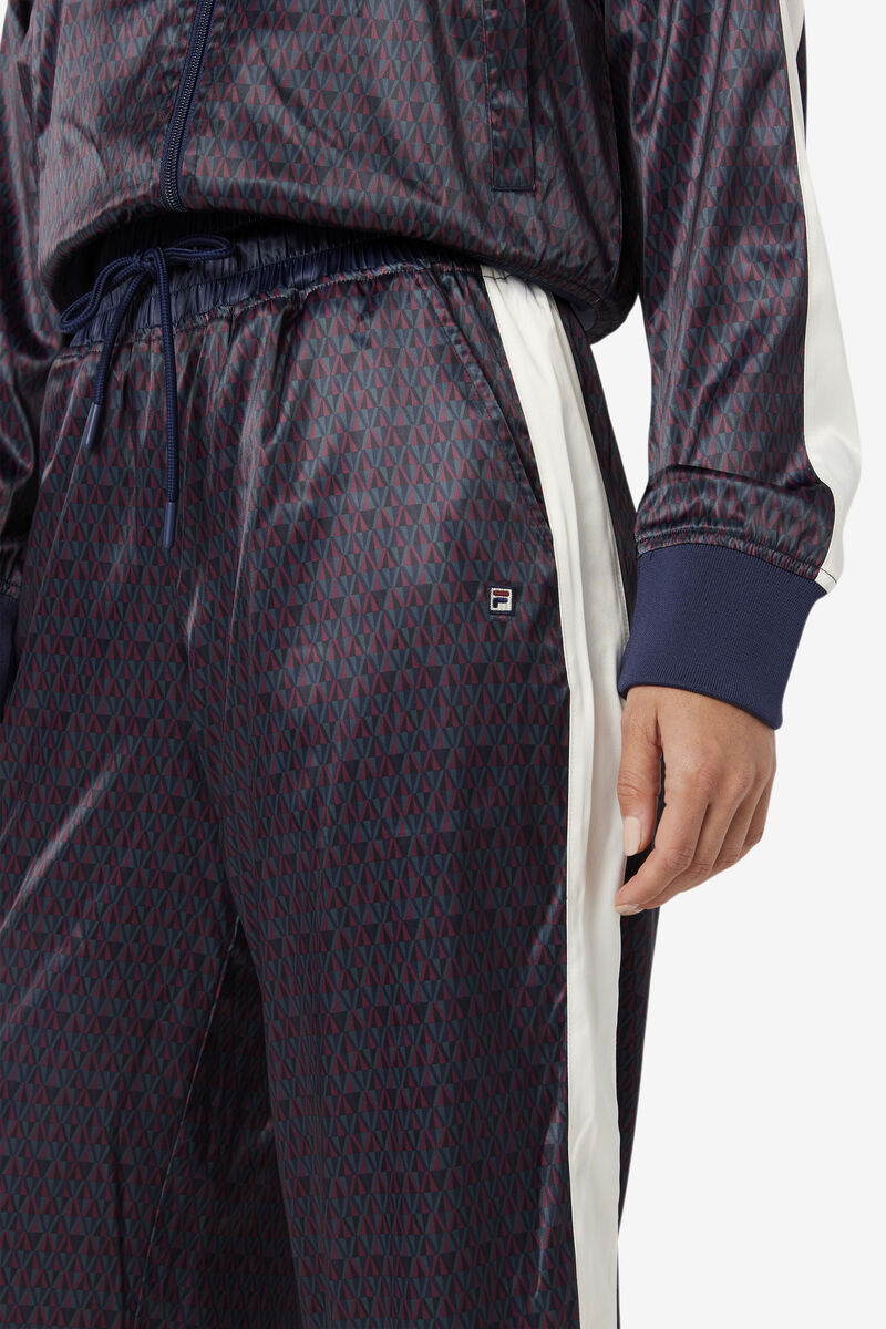 Fila Aviana Cropped Satin Pant Träningsoverall Dam Marinblå | LYxMfiG9XFp