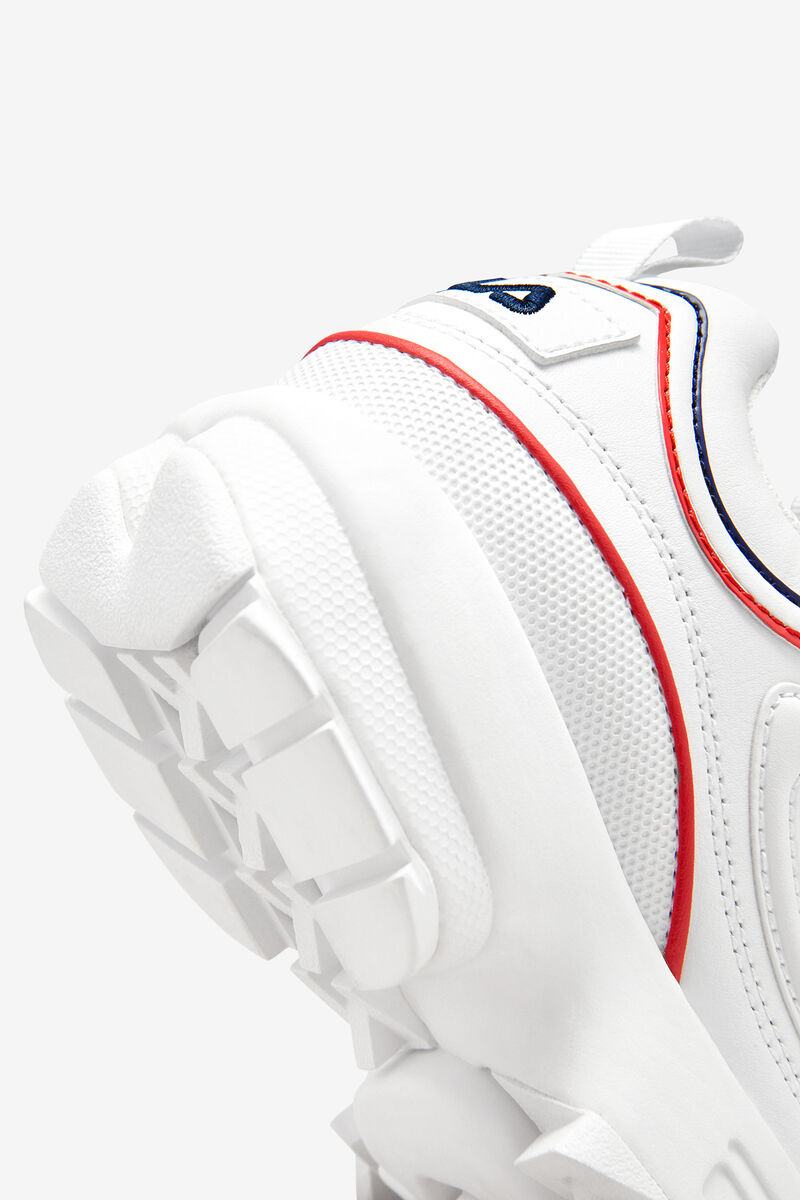 Fila Big Disruptor 2 Contrast Piping Platform Skor Barn Vita Marinblå Röda | bAazF8t1aFP